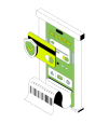 Mobile banking app with credit card
