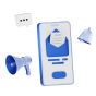 email marketing and newsletter with new message