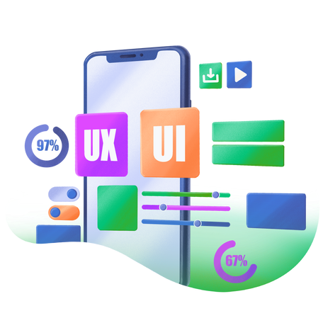 ui design on smartphone