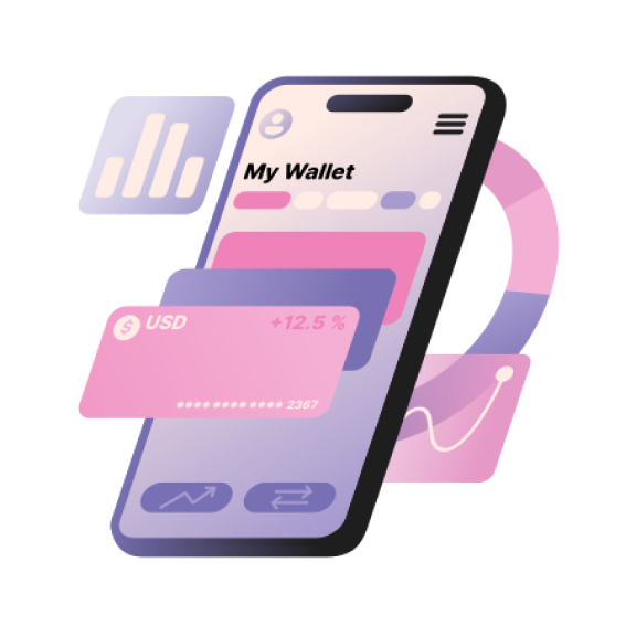 E wallet with virtual credit cards